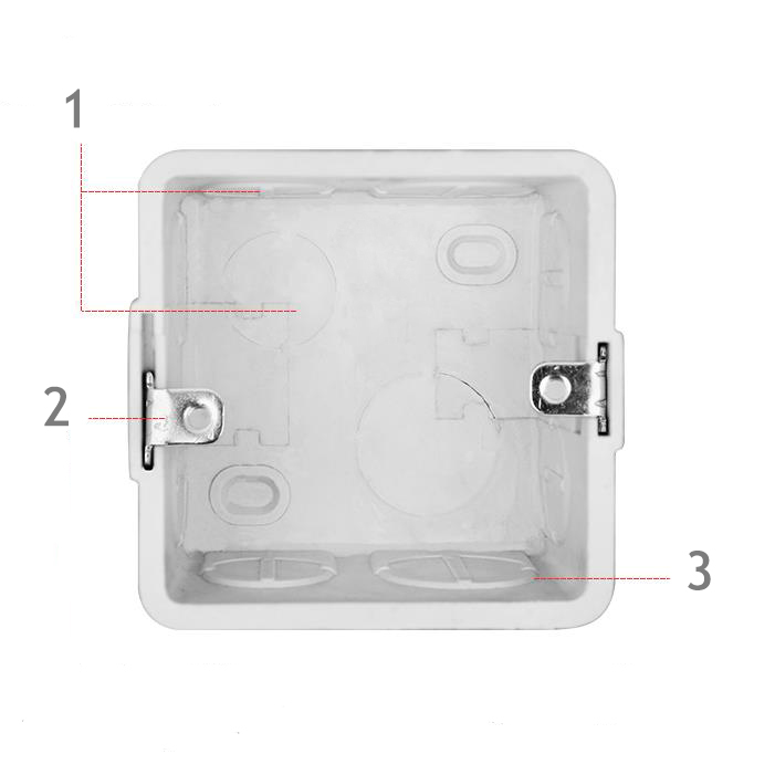 wall mounting box feature 